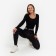 Female leggings, black color, size 50