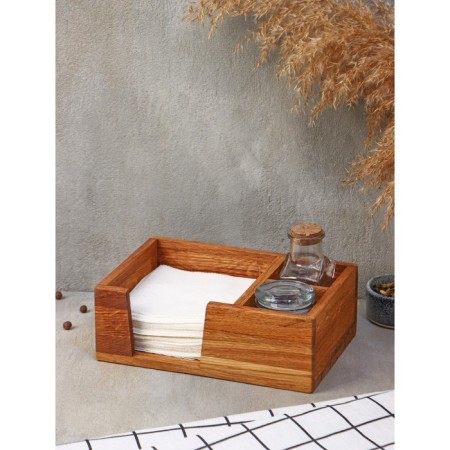 Stand - ADELICA napkin, 21.5 × 15 × 7.5 cm, oak