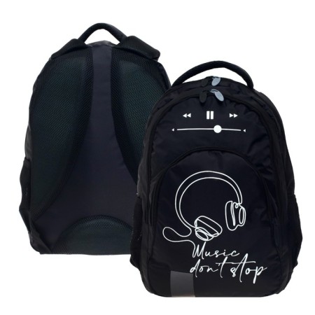 Youth backpack, 44 x 30 x 17 cm, ergonomic back, calligrata p "Headphones"-5