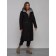 Coat insulated bilateral female, size 44, black color