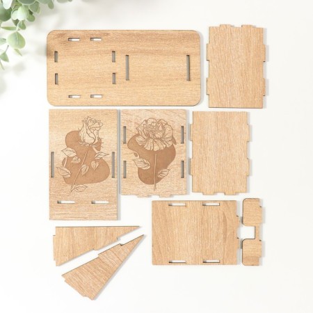 Organizer Table "Flower" 18x12.5x9 cm (set of 9 parts)-5