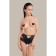 Erotic panties Waname Liberty with high landing, black color, size 46-48