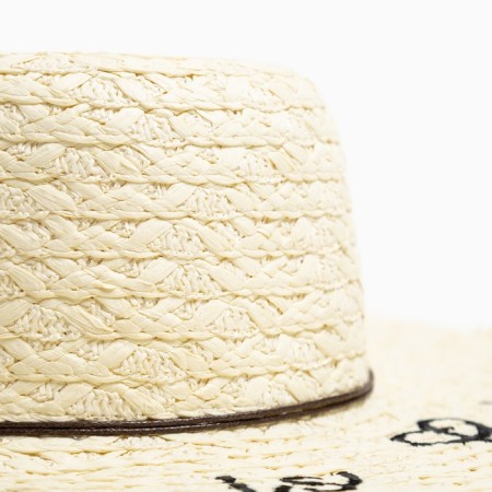 Women's hat "Life is good", size 54-56, white color-4