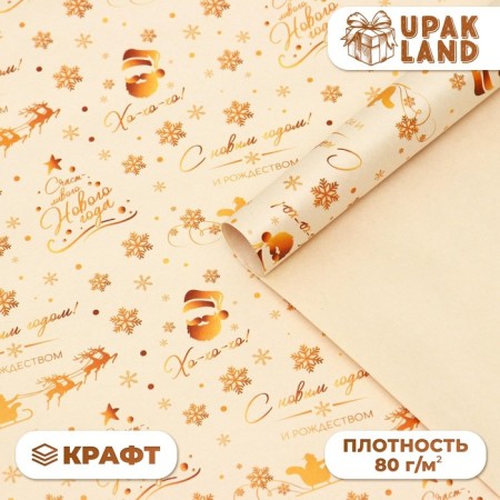 Paper packaging craft white "gold NG", 50 x 70 cm