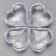 Plastic sores are decorative, set of 100 pcs., Size 1 pc. - 2 × 2 cm, the color is transparent