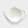 Porcelain stand for a tea bag "Classic", white color