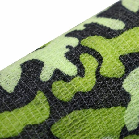 Self -fixing "camouflage", 10 cm, max. Extensibility 4.5 m, green-1