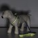 Set "Bones and Paws" reflective, leash 120 x 1.5 cm, OG 36-52 cm, blue
