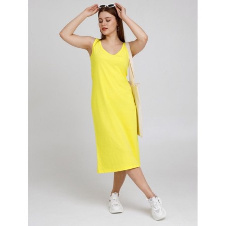 Female dress, size 54, lemon color-17