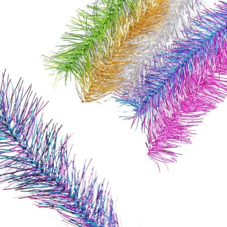 Tinsel "No. 16 fluffy" double d = 6 cm, length 2 m, mix-2