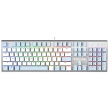 Клавиатура A4Tech Fstyler FS100 Neon механическая синий/белый USB for gamer LED (FS100)