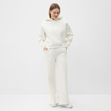 Women's costume (sweatshirt/trousers) I am beginning, cream color, rr s (42-44)