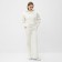 Women's costume (sweatshirt/trousers) I am beginning, cream color, rr s (42-44)