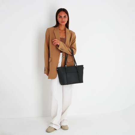 Zipper bag with zipper, gray color-8