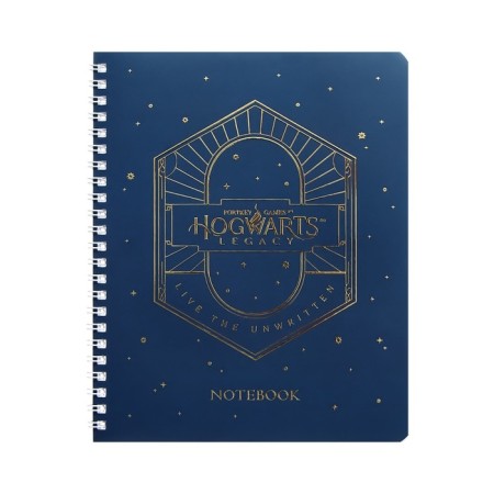 Notebook of 48 sheets in the cage on the crest "Harry Potter", covered cardboard, matte lamination, 3D foil, offset block, 4 types of mix-4