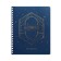 Notebook of 48 sheets in the cage on the crest "Harry Potter", covered cardboard, matte lamination, 3D foil, offset block, 4 types of mix