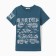 T -shirt for a boy, emerald color, height 134 cm