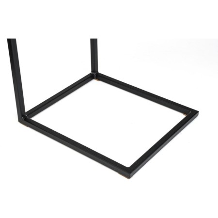 Coffee table Hercules metal, gray marble/black 30x34x62 cm-4