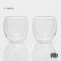 A set of glass glasses with double walls Magistro, 200 ml, 8.3 × 8.2 cm, 2 pcs