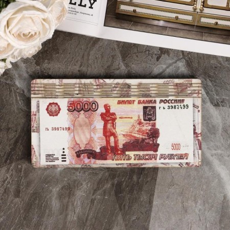 Barrier "5000 rubles", flat, print, 18.5x9.5x0.8 cm-2