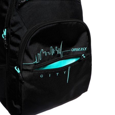 Youth backpack 43 x 31 x 20 cm, Grizzly, ergonomic back, laptop department, black-9