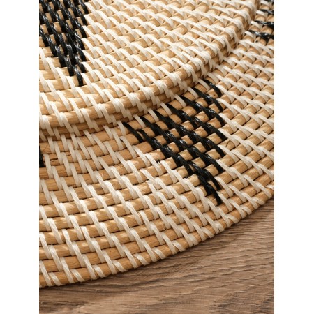 Decorative wicker rattan "Disor 3", 50x50x5 cm-3