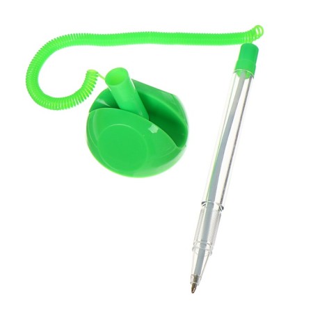 Ballic handle 0.5 mm on the stand "Stop" with Velcro and cord blue rod, green body (barcode-1