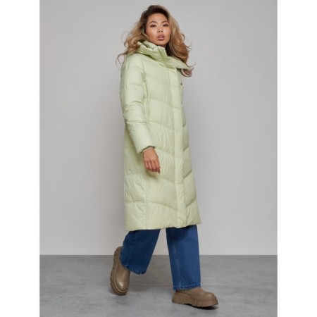Coat insulated winter female, size 42, color light green-8