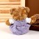 Soft toy "Bear in a dress", color mix