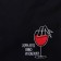 Shoper "glass of wine", 35 x 0.5 x 40 cm, embroidery, black