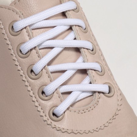 Shoes for shoes, steam, round, d = 5 mm, 90 cm, white color-1