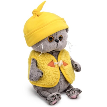 Soft toy "BABY BABY in a hat and fur vest-1