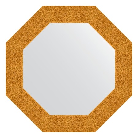 Mirror in the baguette frame, gold minting 90 mm, 66.6x66.6 cm