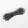 Decorative fastener, 4.3 × 1.3 cm, black color