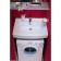 Santek sink "pilot 50/60" with a bracket, fastener and siphon