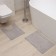 Set of bathroom rugs Ethel Bukley color gray 2 pcs, 38x58 cm, 48x38 cm