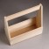 Kashpo wooden 27 × 11.5 × 9 (30.5) cm "Taiga Bonfire", with a pen, natural