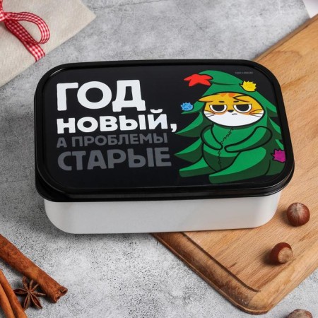 Lunch - boxing “year is new, and problems are old, cat” 1.2 l-1