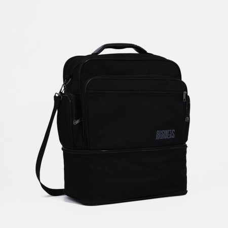 Male bag, luris, black color-4