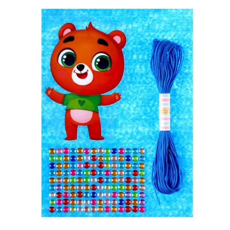 Set for creating a toy made of felt with a thermonacle "Bear"-1