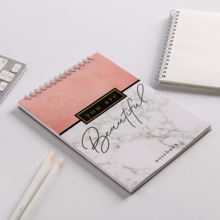Notebook on the crest A5, 40 sheets of You are beautiful-1
