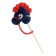Soft toy "Horse-horseman", on a stick, mix, blue color
