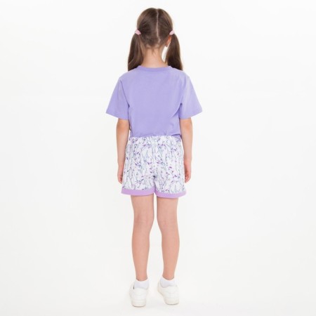 Шорты для девочки, цвет сиреневый, рост 128 см (8л)-1