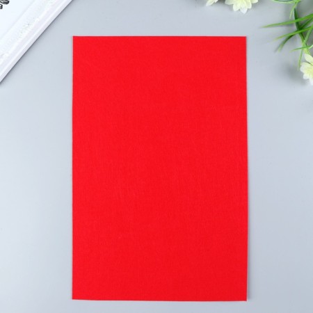 Hard felt 1 mm 20x30 cm red