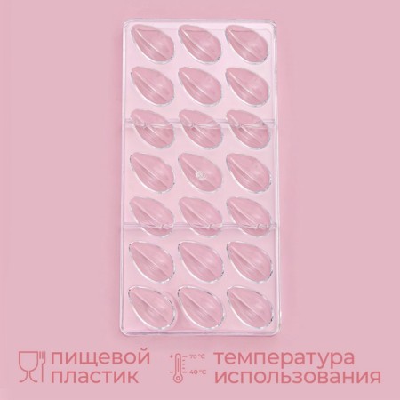Konfinetta chocolate form "Chocolate Egg", 33 × 16.2 cm, 21 cells-1