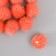 Decor for creativity Artificial fur "ball" Orange set 10 pcs, d = 2 cm