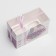 Capcake box, confectionery packaging with PVC lid, 2 cells, Lavender, March 8, 16 x 8 x 10 cm