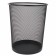 Metallic paper basket, 20 liters, Brauberg germanium, black