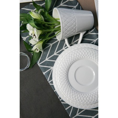 Porcelain dining plate Magistro Argos, D = 25.8 cm, white color-5