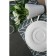 Porcelain dining plate Magistro Argos, D = 25.8 cm, white color